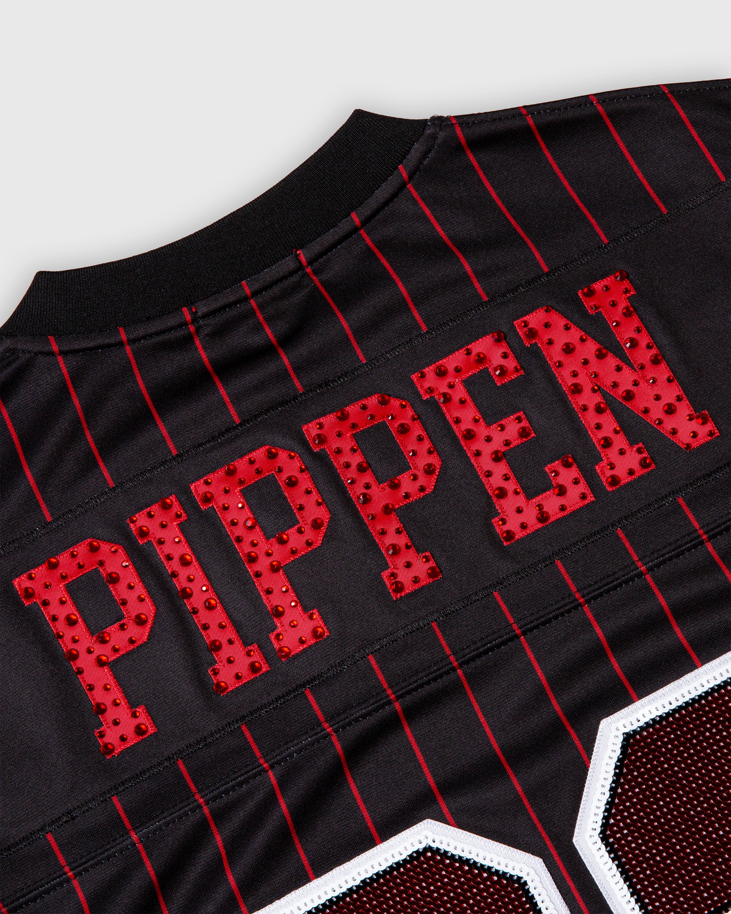 Scottie Pippen Chicago Bulls Rhinestone Crop Football Jersey