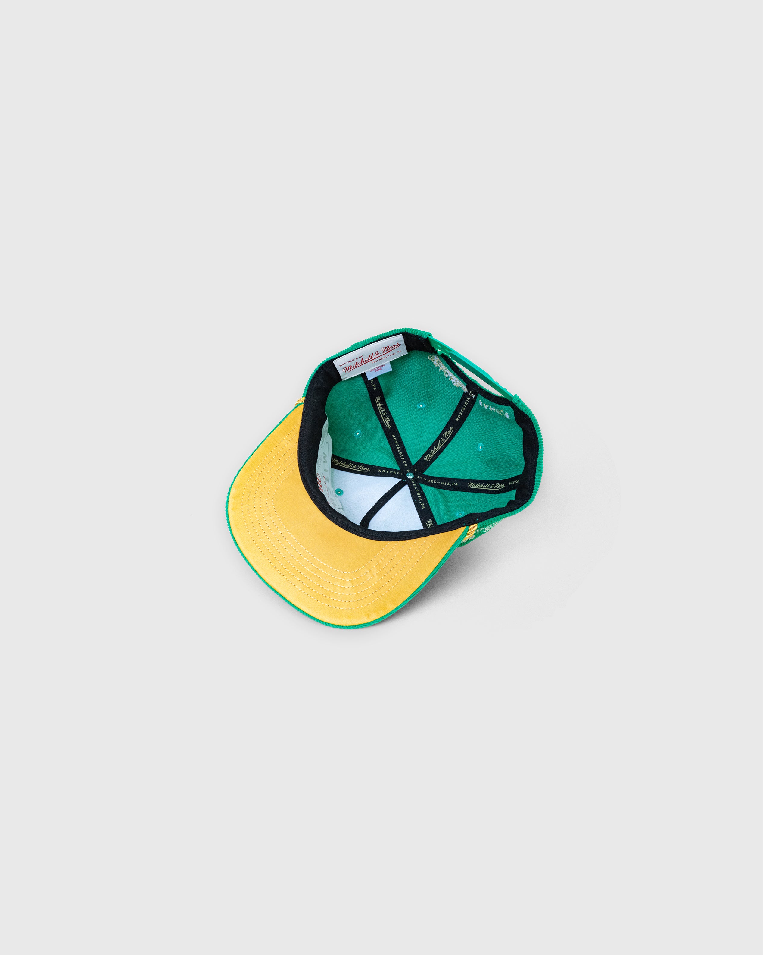 Boston Celtics Corduroy Rhinestone Snapback Hat