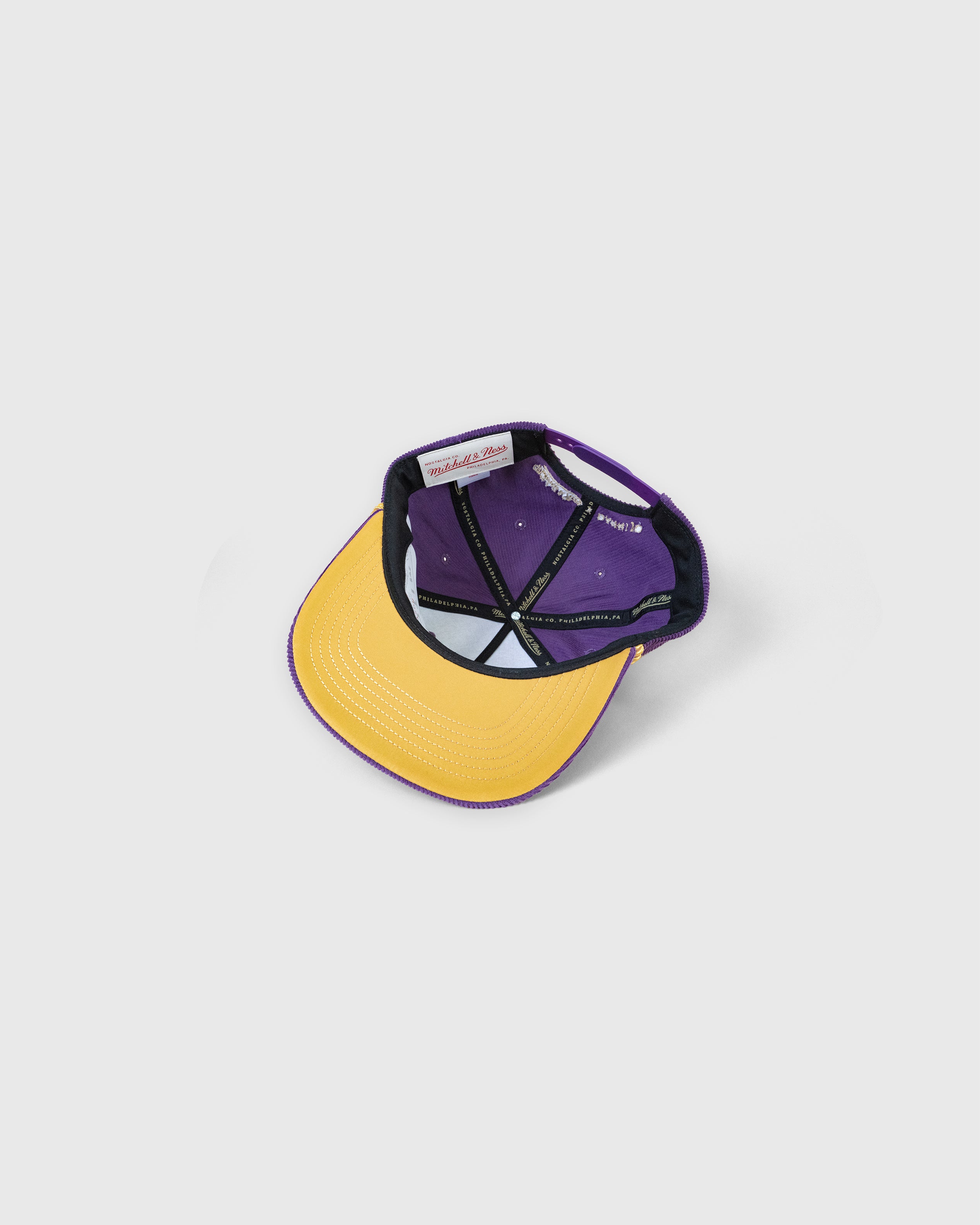 Los Angeles Lakers Corduroy Rhinestone Snapback Hat